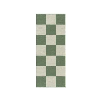 Χαλί, Checkerboard Icon, 85x200 εκ - Γκρι-αχλαδιού - Kasthall