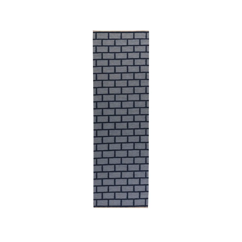 Διάδρομος Brick , Blue-80x250 cm Kateha