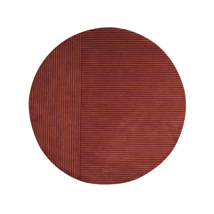 Στρογγυλό χαλί, Dunes Straight - Σκονισμένο κόκκινο, 220 εκ - Kateha
