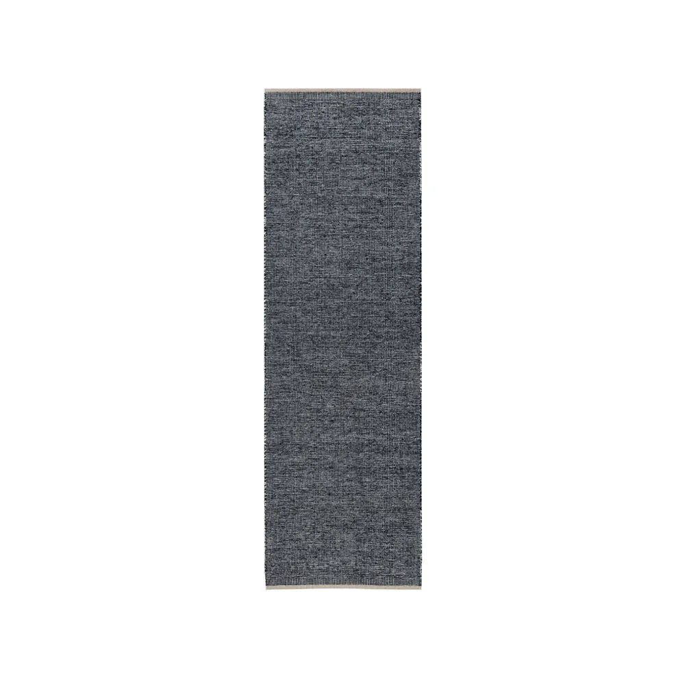 Χαλί διαδρόμου, Essa, Black, 80x250 cm Kateha