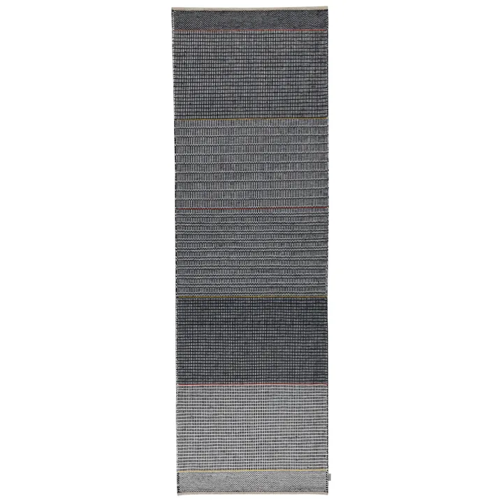 Tribulus One μάλλινο χαλί 80x250 cm - Black/white/red/yellow - Kateha