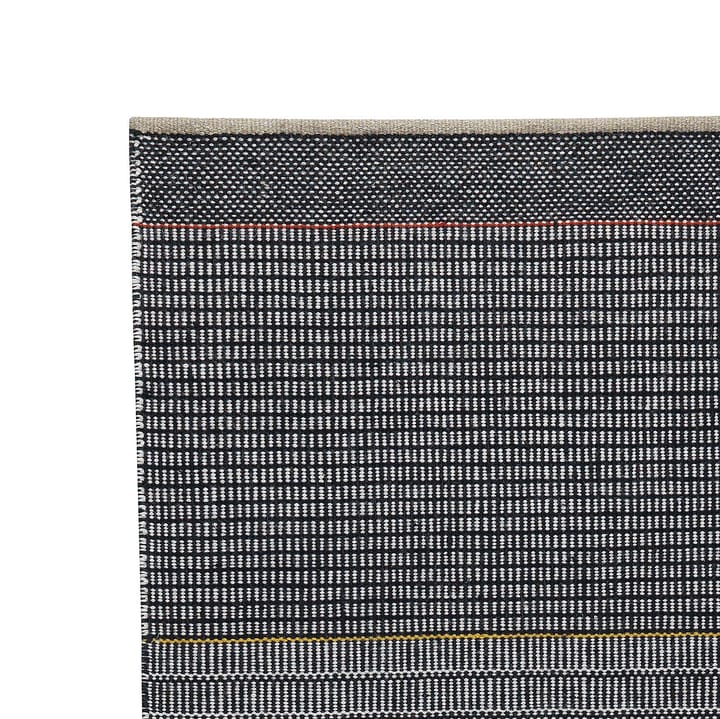 Tribulus One μάλλινο χαλί 80x250 cm, μαύρο, λευκό, κόκκινο, κίτρινο Kateha