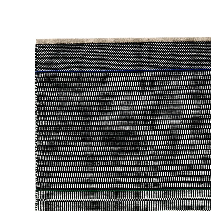 Tribulus One μάλλινο χαλί 80x250 cm, μαύρο, λευκό, μπλε, πράσινο Kateha