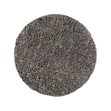 Στρογγυλό χαλί με πλούσιο και παχύ πέλος - White/charcoal, Ø220 cm - Kateha