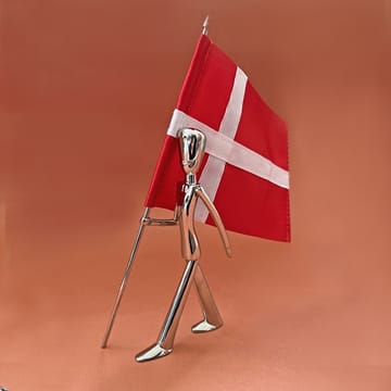 Φιγούρα υποστηρικτή σημαίας της Βασιλικής Φρουράς, ύψους 18 εκατοστών - Γυαλισμένο ατσάλι - Kay Bojesen