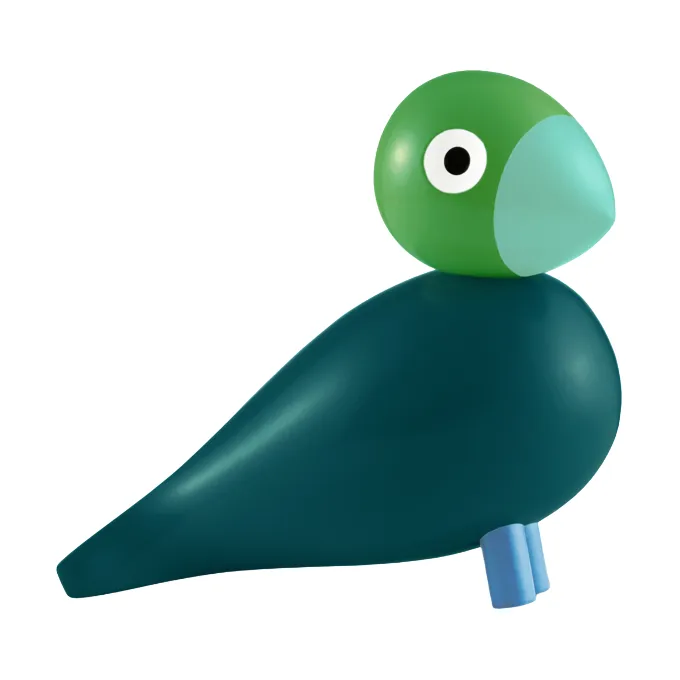 Kaj Bojesen Year Bird 2026 Birk - Σκούρο πράσινο - Kay Bojesen Denmark