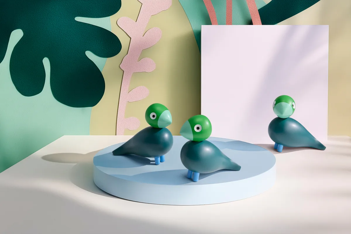 Kaj Bojesen Year Bird 2026 Birk, Σκούρο πράσινο Kay Bojesen Denmark