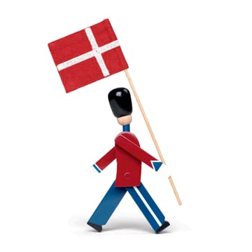 Kay Bojesen σημαία για τον φρουρό μίνι - λευκό-κόκκινο - Kay Bojesen Denmark