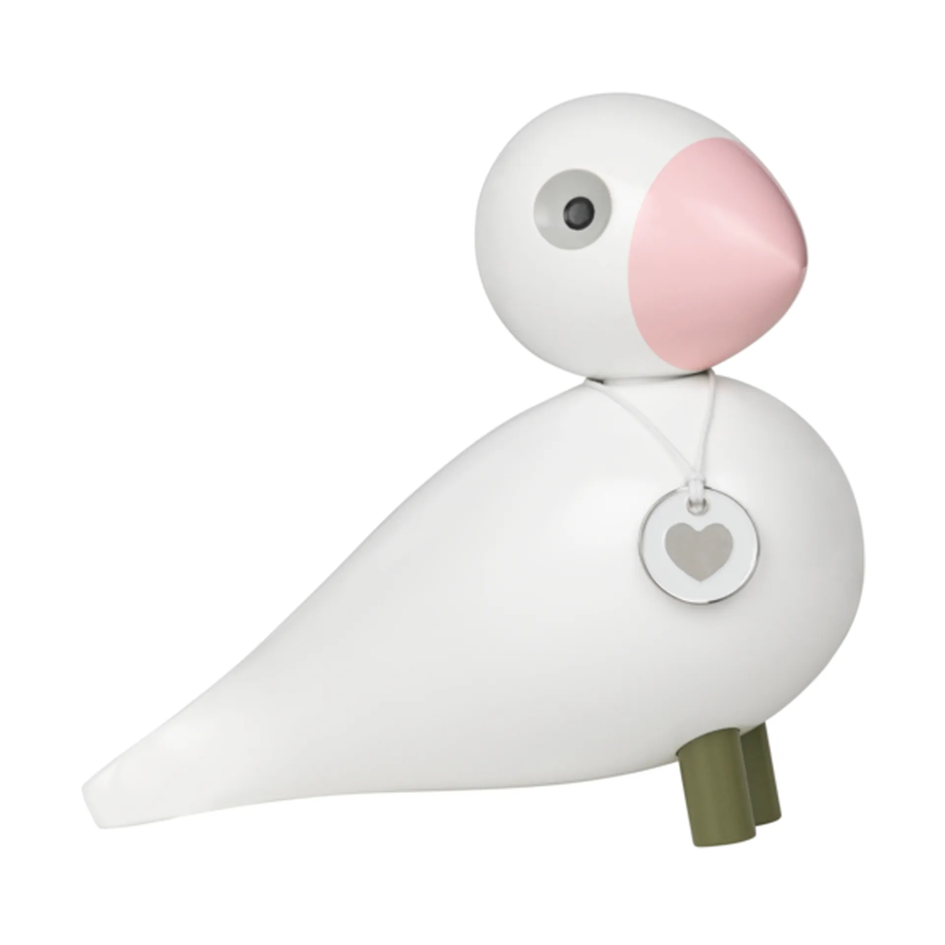 Ωδικό πτηνό της Kay Bojesen, «Ελπίδα», Λευκό-ροζ Kay Bojesen Denmark