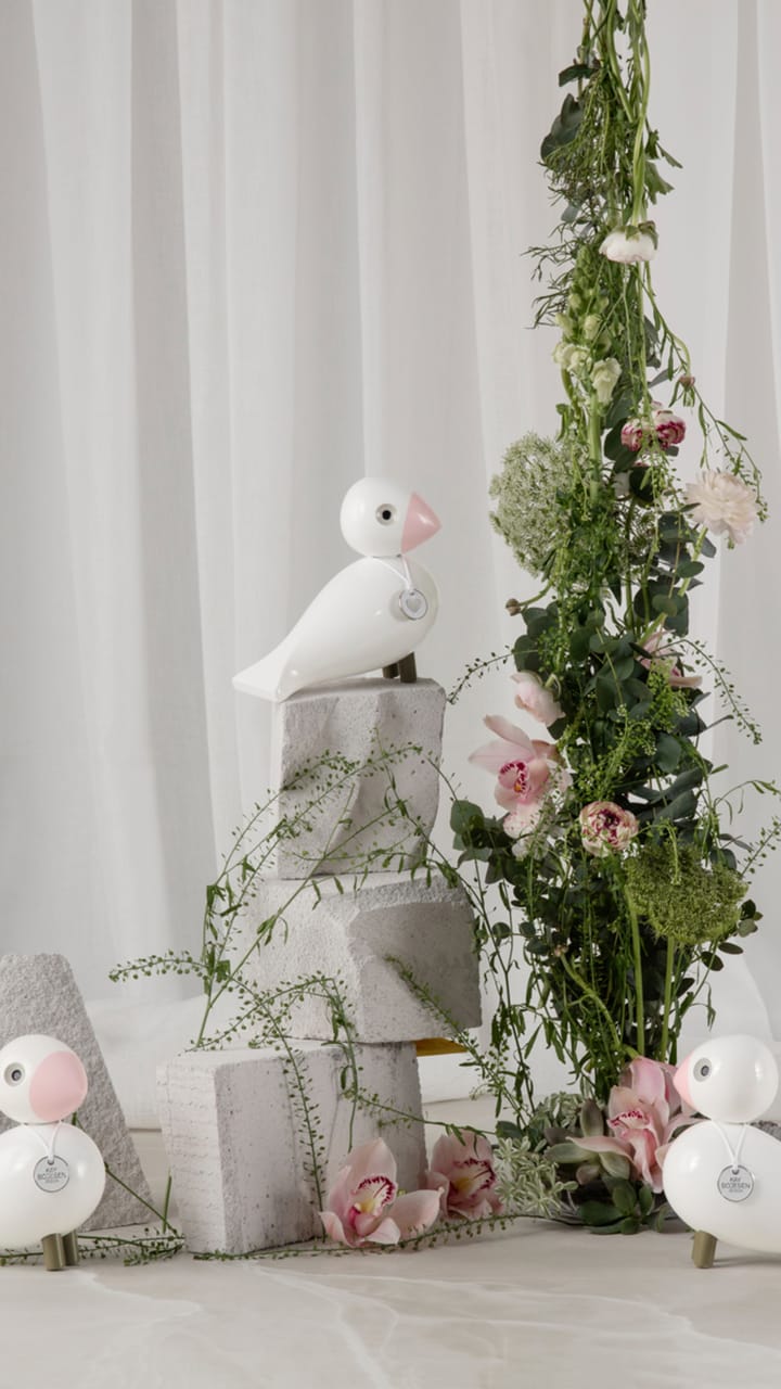 Ωδικό πτηνό της Kay Bojesen, «Ελπίδα» - Λευκό-ροζ - Kay Bojesen Denmark