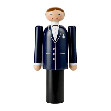 Kay Bojesen groom - μπλε-ασπρόμαυρο, 18 cm - Kay Bojesen Denmark