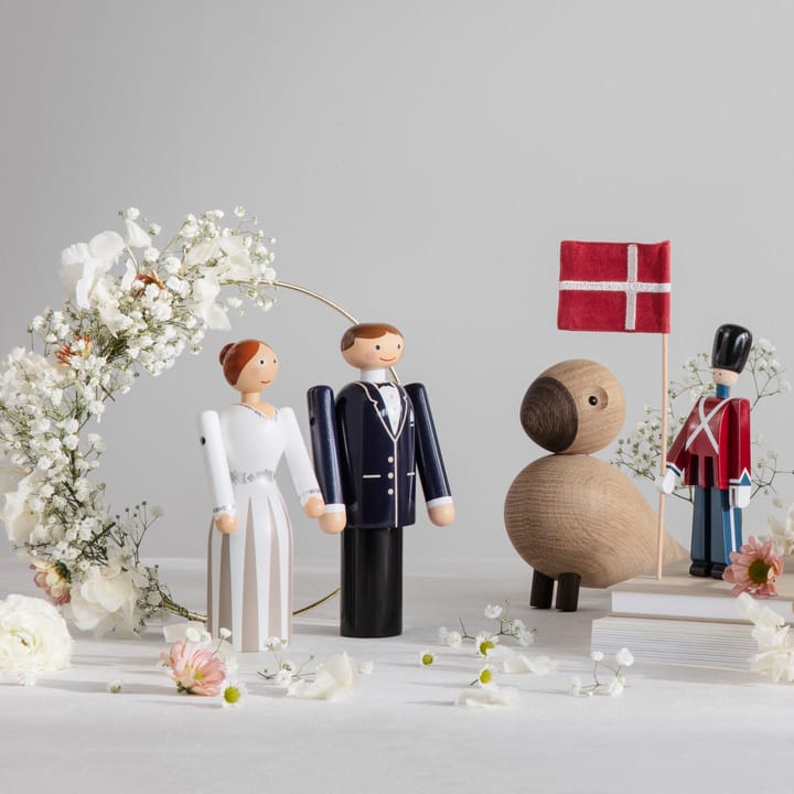 Kay Bojesen groom, μπλε-ασπρόμαυρο, 18 cm Kay Bojesen Denmark