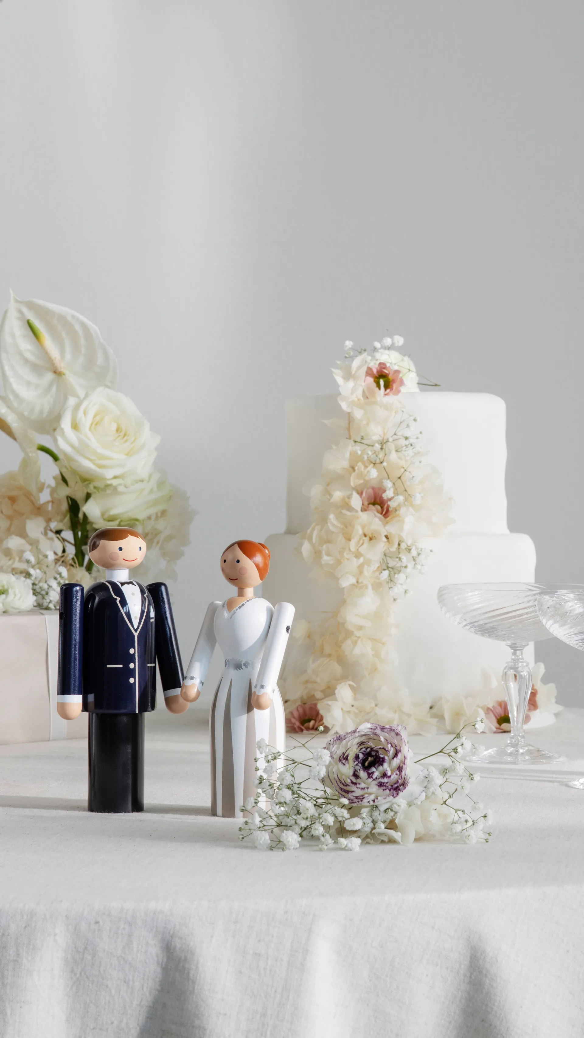 Kay Bojesen groom, μπλε-ασπρόμαυρο, 18 cm Kay Bojesen Denmark