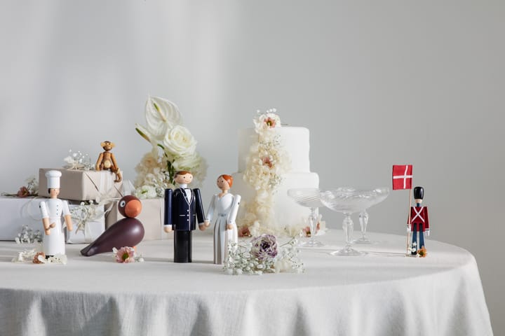 Kay Bojesen groom, μπλε-ασπρόμαυρο, 18 cm Kay Bojesen Denmark