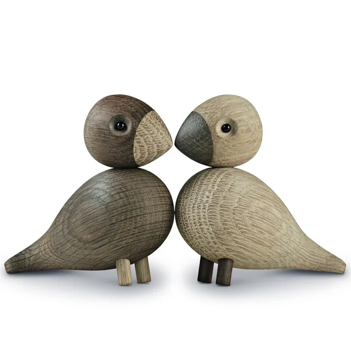 Kay Bojesen ξύλινη φιγούρα lovebirds set - Συσκευασία 2 τεμαχίων, 8,8 cm - Kay Bojesen Denmark