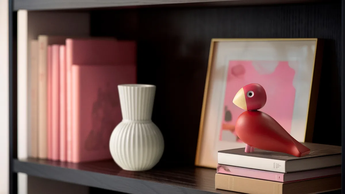 Kay Bojesen Year Bird 2024 τραγουδιστής πουλί Flora, Ροζ Kay Bojesen Denmark