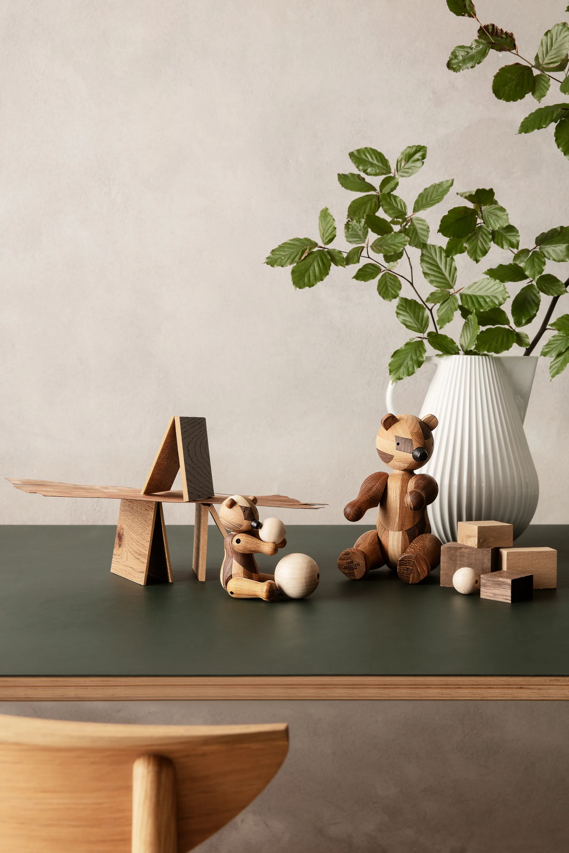 Ξύλινη επετειακή έκδοση αρκούδας με ανάμεικτο ξύλο, Kay Bojesen, Μικρό Kay Bojesen Denmark