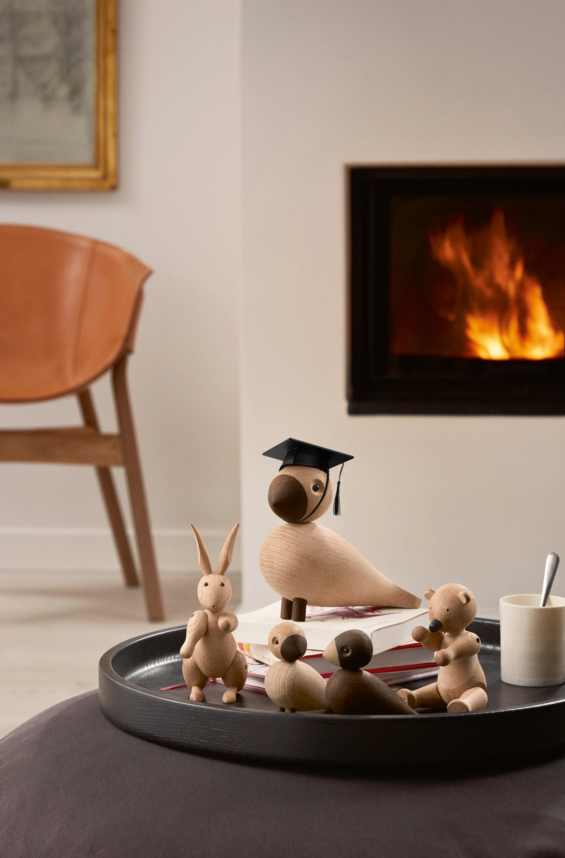 Kay Bojesen καπέλο αποφοίτησης για μικρή μαϊμού, Μαύρο Kay Bojesen Denmark