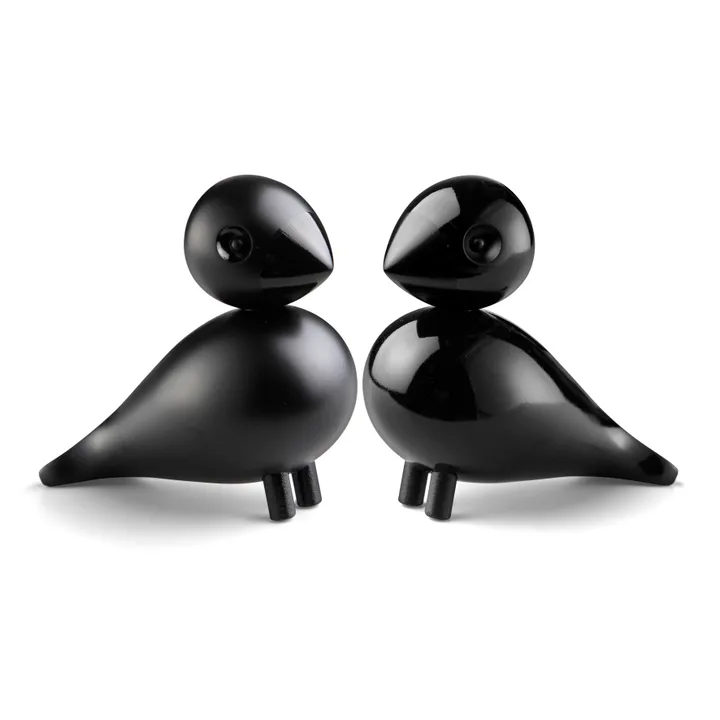 Lovebirds - Μαύρο διπλή συσκευασία, 8,8 cm - Kay Bojesen Denmark