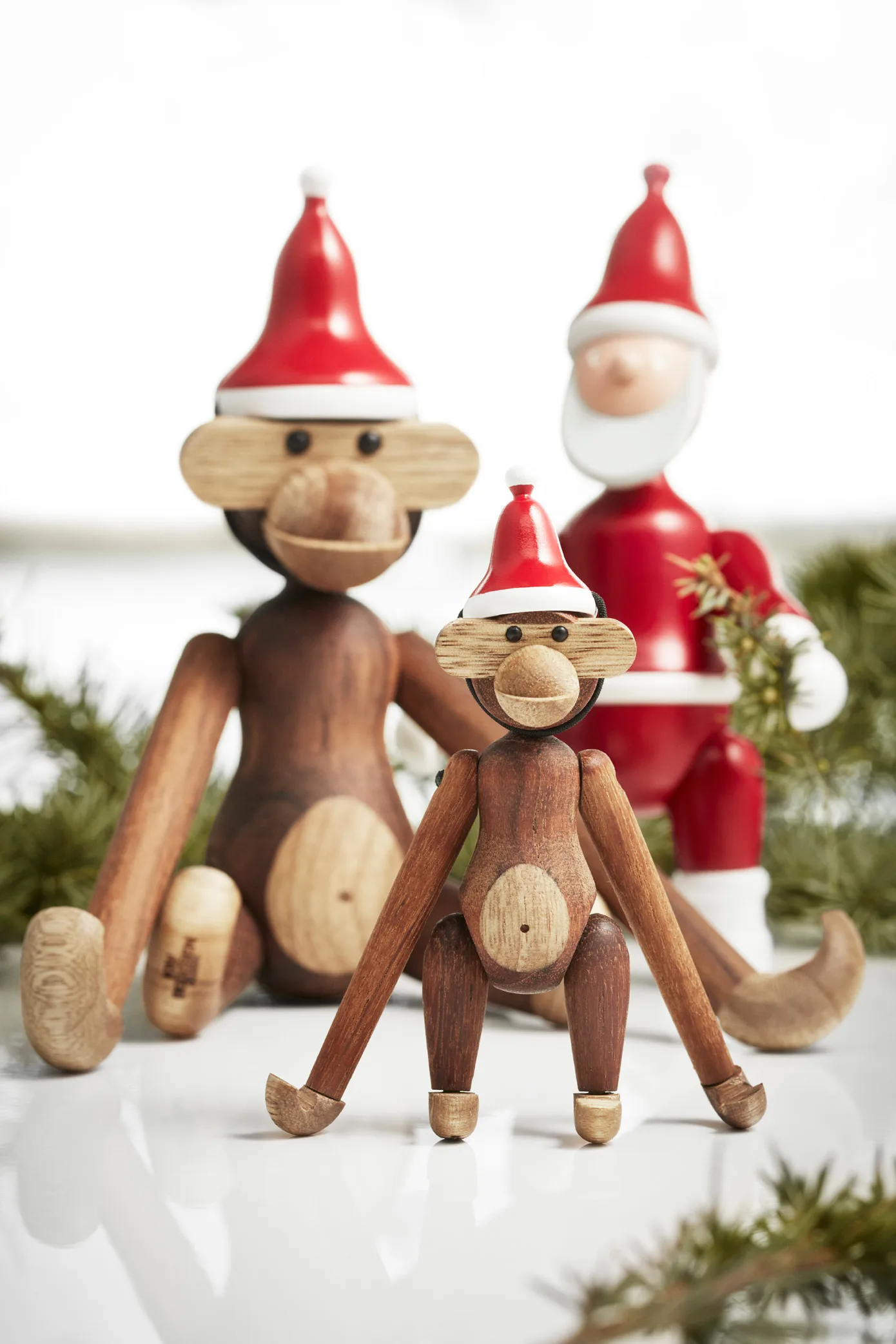 μικρή μαϊμού με χριστουγεννιάτικο καπέλο Kay Bojesen Denmark