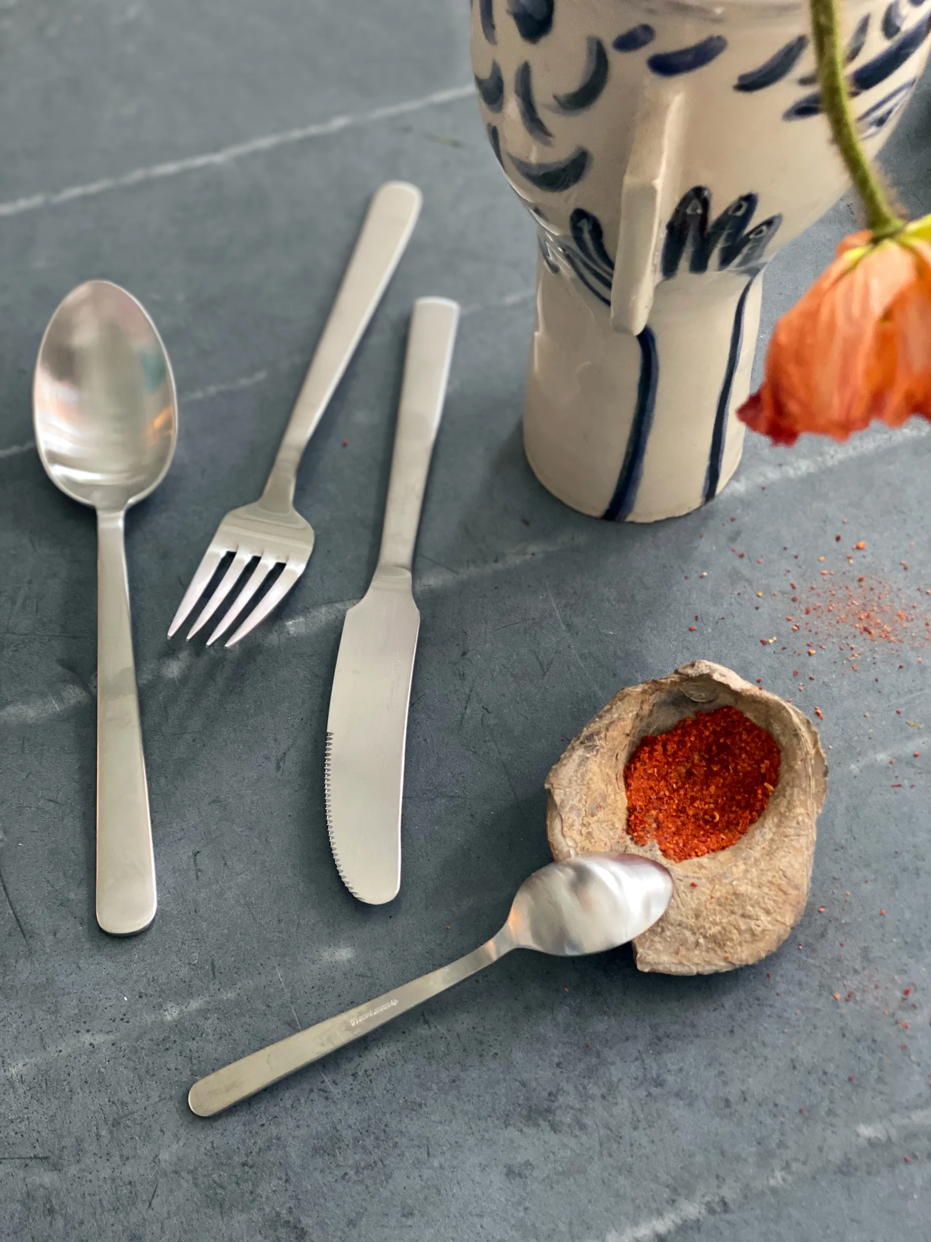 Μαχαιροπήρουνα Grand Prix 24 κομμάτια, Γυαλισμένο ατσάλι Kay Bojesen