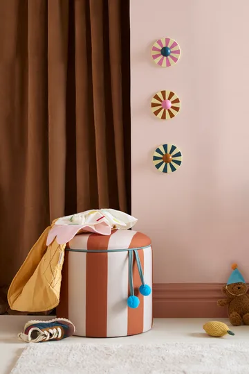 Σκαμπό κύλινδρος με αποθήκευση  - Καφέ, Ø40x30,5 cm - Kid's Concept