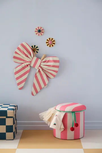 Σκαμπό κύλινδρος με αποθήκευση  - Ροζ, Ø40x30,5 εκ. - Kid's Concept