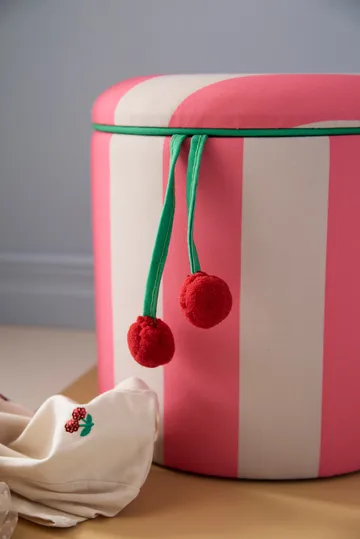 Σκαμπό κύλινδρος με αποθήκευση  - Ροζ, Ø40x30,5 εκ. - Kid's Concept