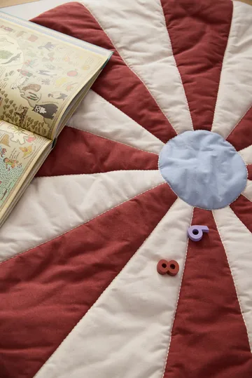 Cirkus παιδικό χαλί  - Κόκκινο, Ø112x2 εκ. - Kid's Concept