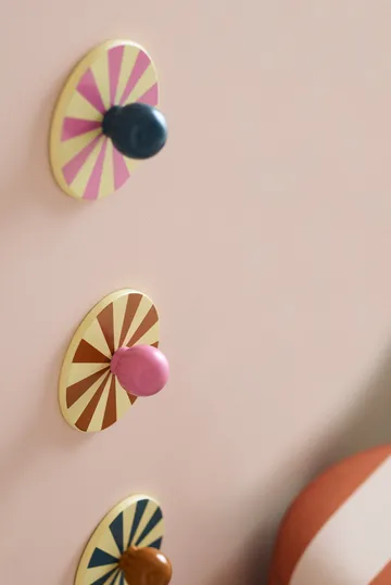 Cirkus γάντζος 3 τεμάχια  - Πολύχρωμο, Ø10x4,4 cm - Kid's Concept