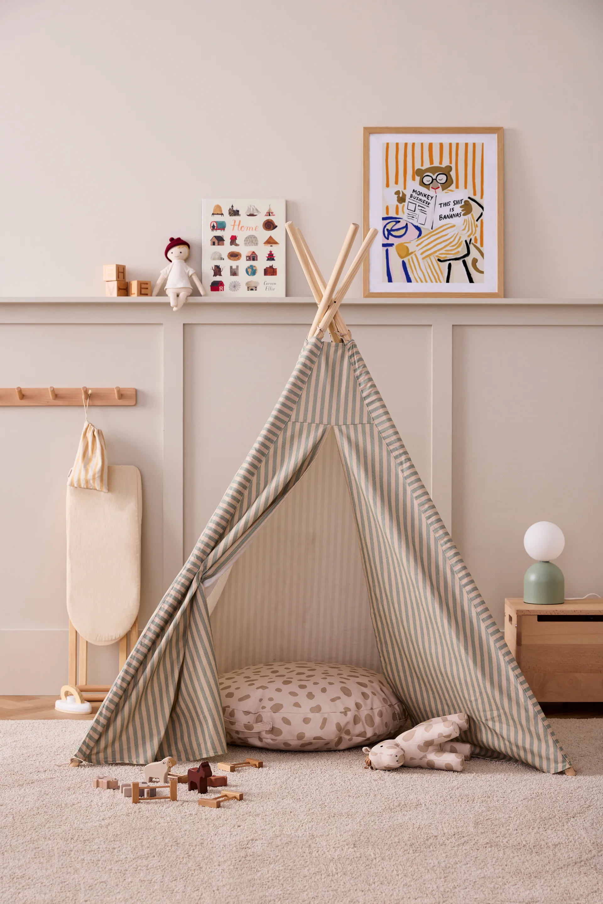 Kid's Base σκηνή tipi 100x95x140 εκ., Rand Kid's Concept