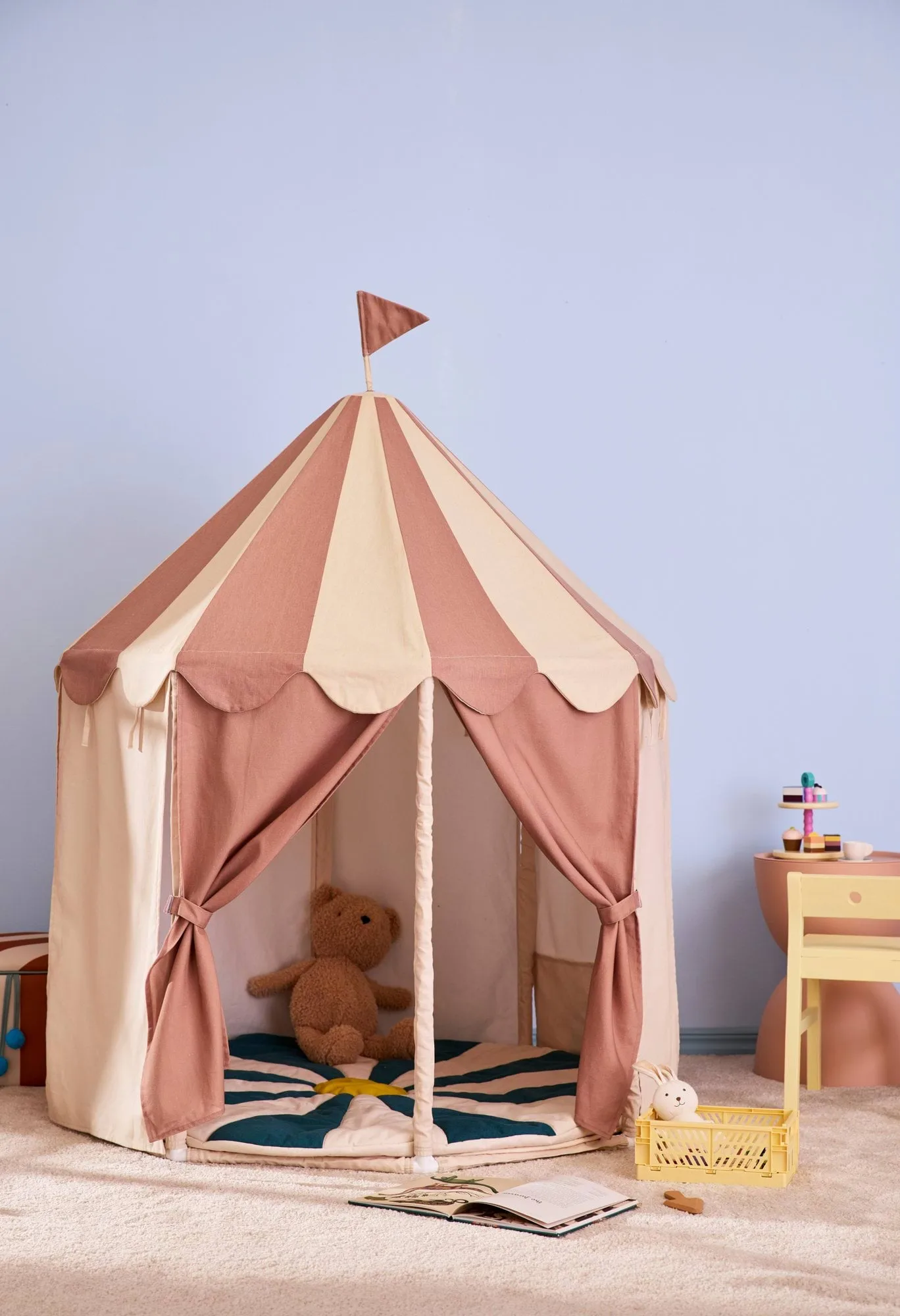 Παιδική σκηνή τσίρκου, Kid's Base, Ριγέ καφέ Kid's Concept