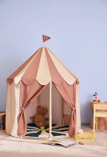 Παιδική σκηνή τσίρκου, Kid's Base - Ριγέ καφέ - Kid's Concept