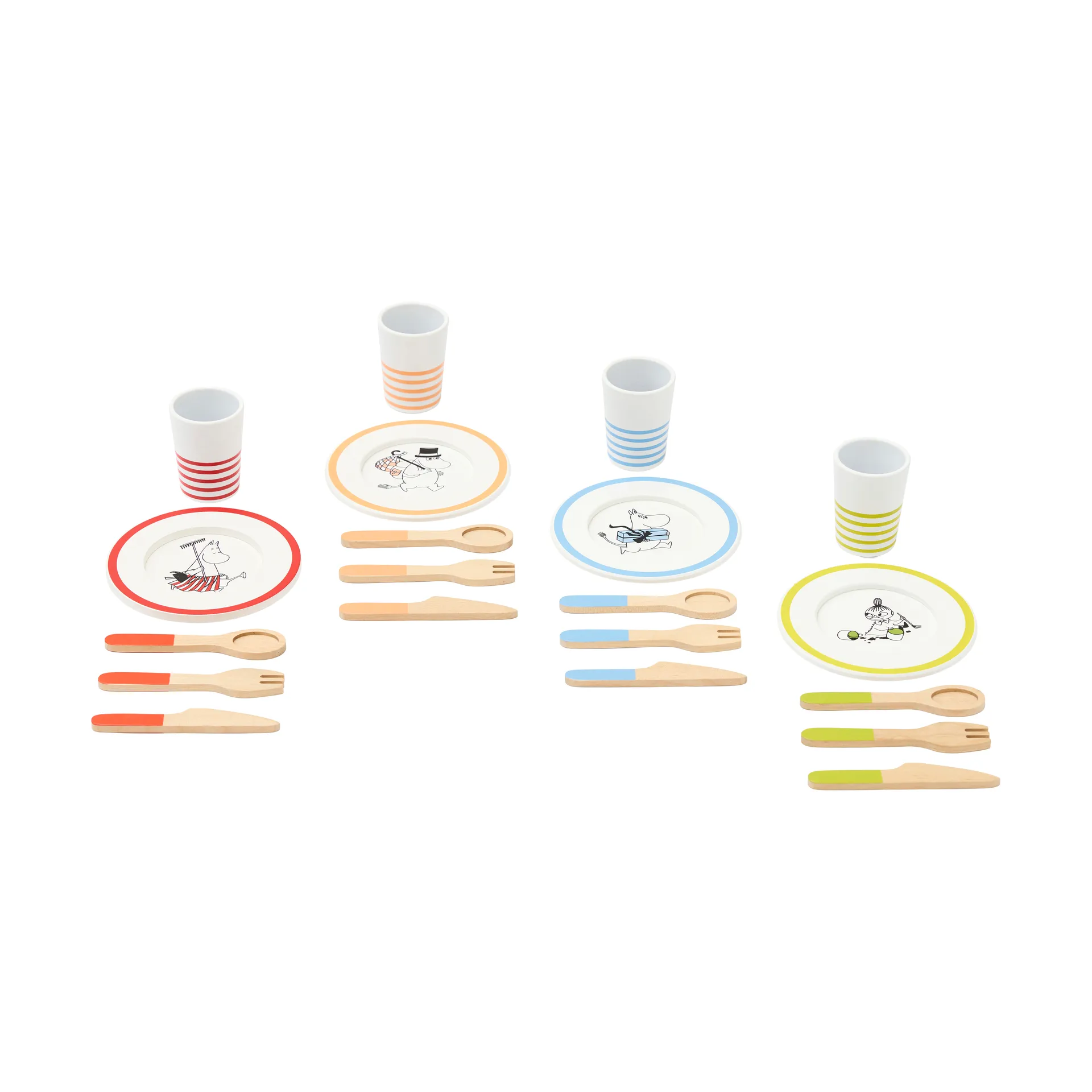 Mumin σερβίτσιο φαγητού , 16 τεμάχια Kid's Concept