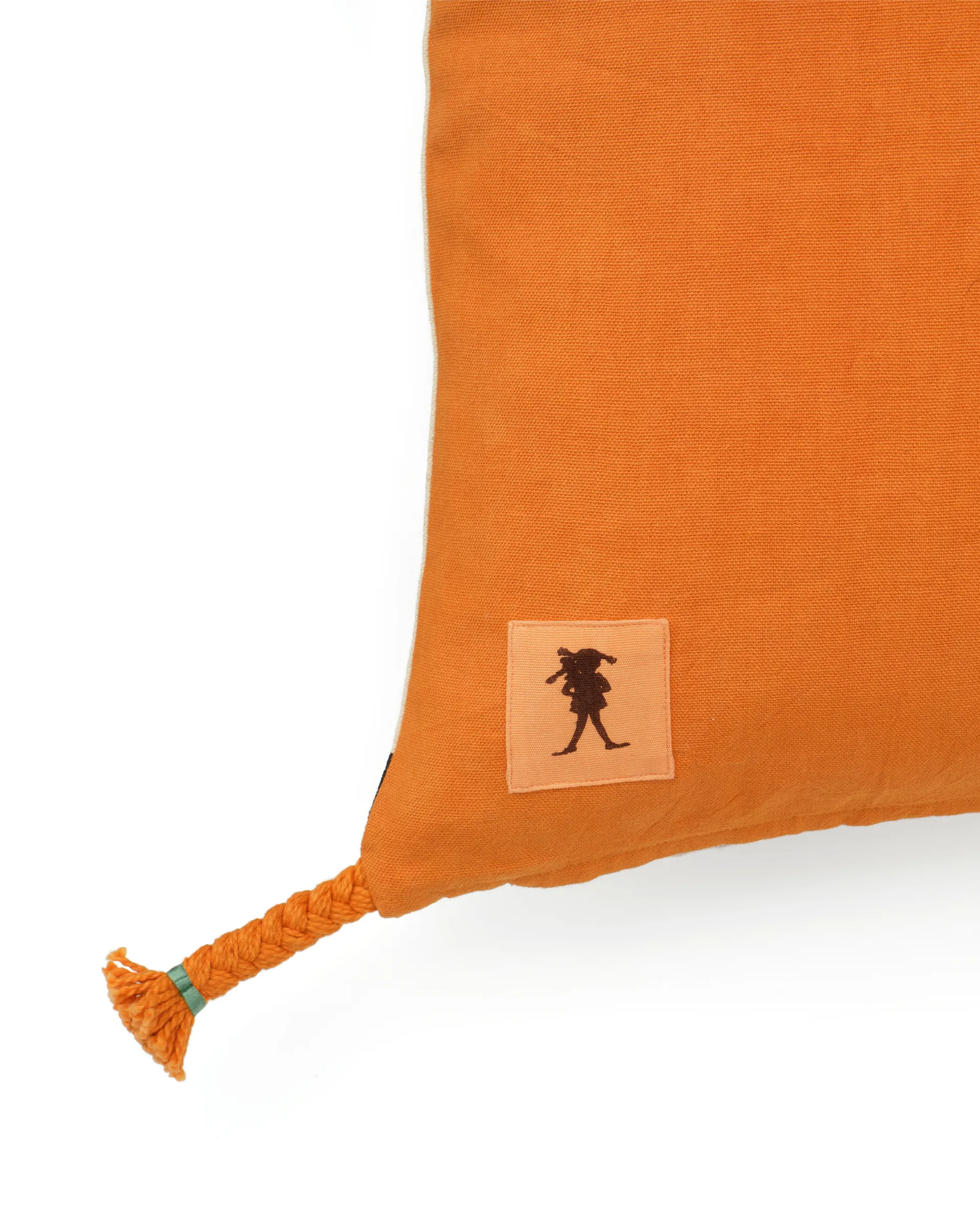 Pippi μαξιλαροθήκη 50x50 cm, Λευκό-orange Kid's Concept
