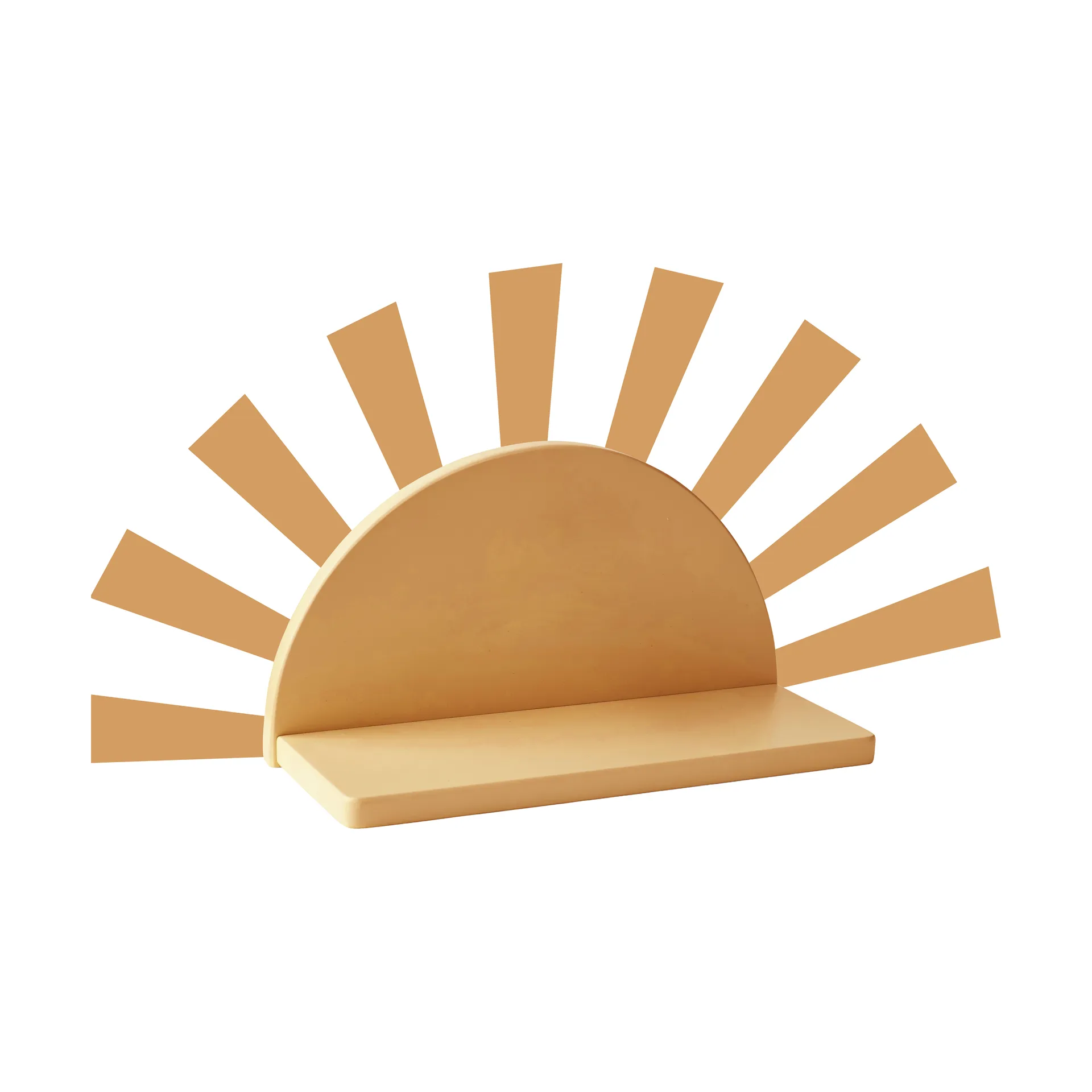 Star ράφι σε σχήμα κύκλου με αυτοκόλλητα, Μουστάρδα Kid's Concept