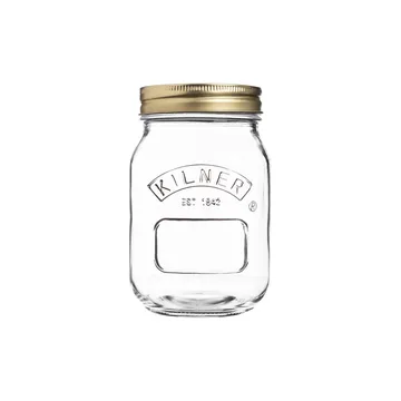 Kilner στρογγυλή κονσέρβα - Διάφανο-χρυσό, 0,5 L - Kilner