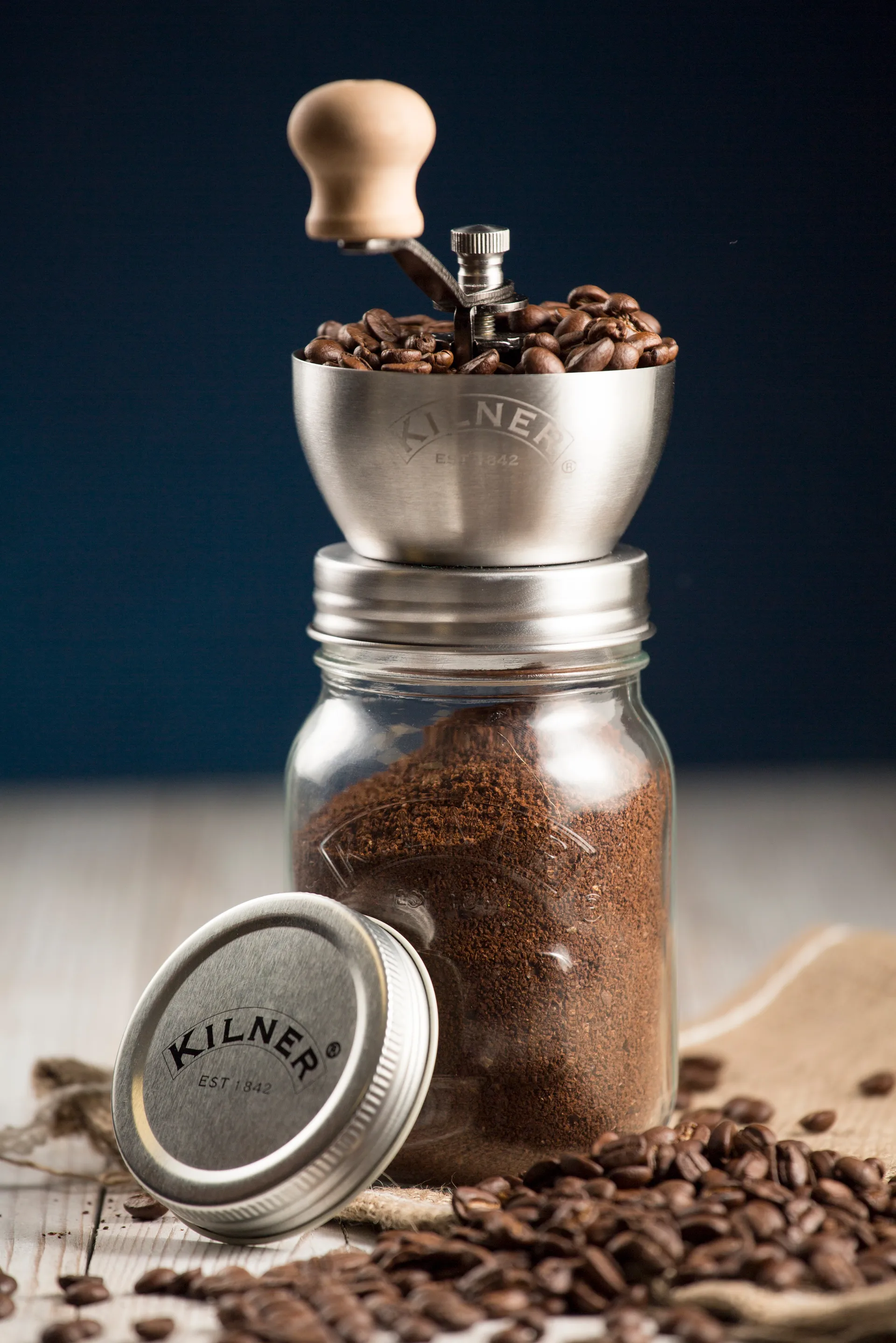 Kilner μύλος καφέ, Διάφανο-ανοξείδωτος χάλυβας, 0,5 L Kilner