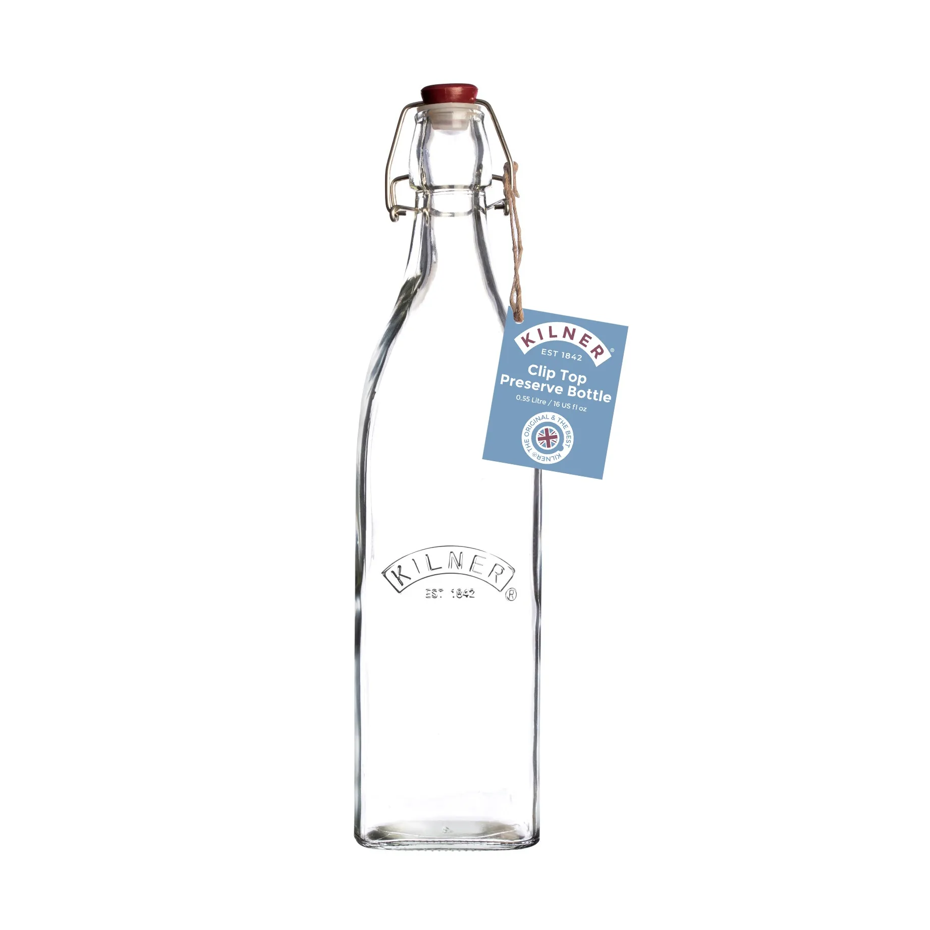Μπουκάλι Kilner με κλιπ, Διάφανο, 0,55 L Kilner