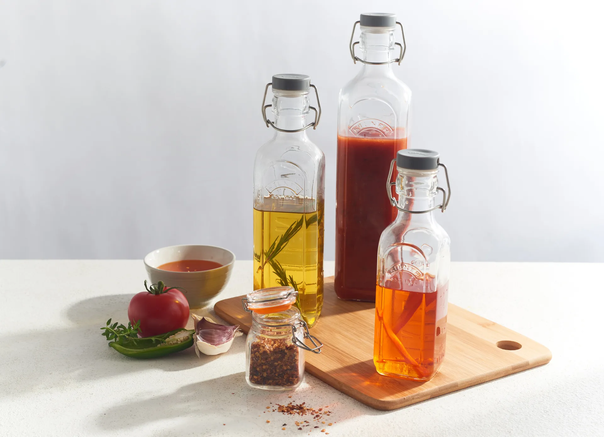 Μπουκάλι Kilner με κλιπ, Διαφανές, 1 L Kilner