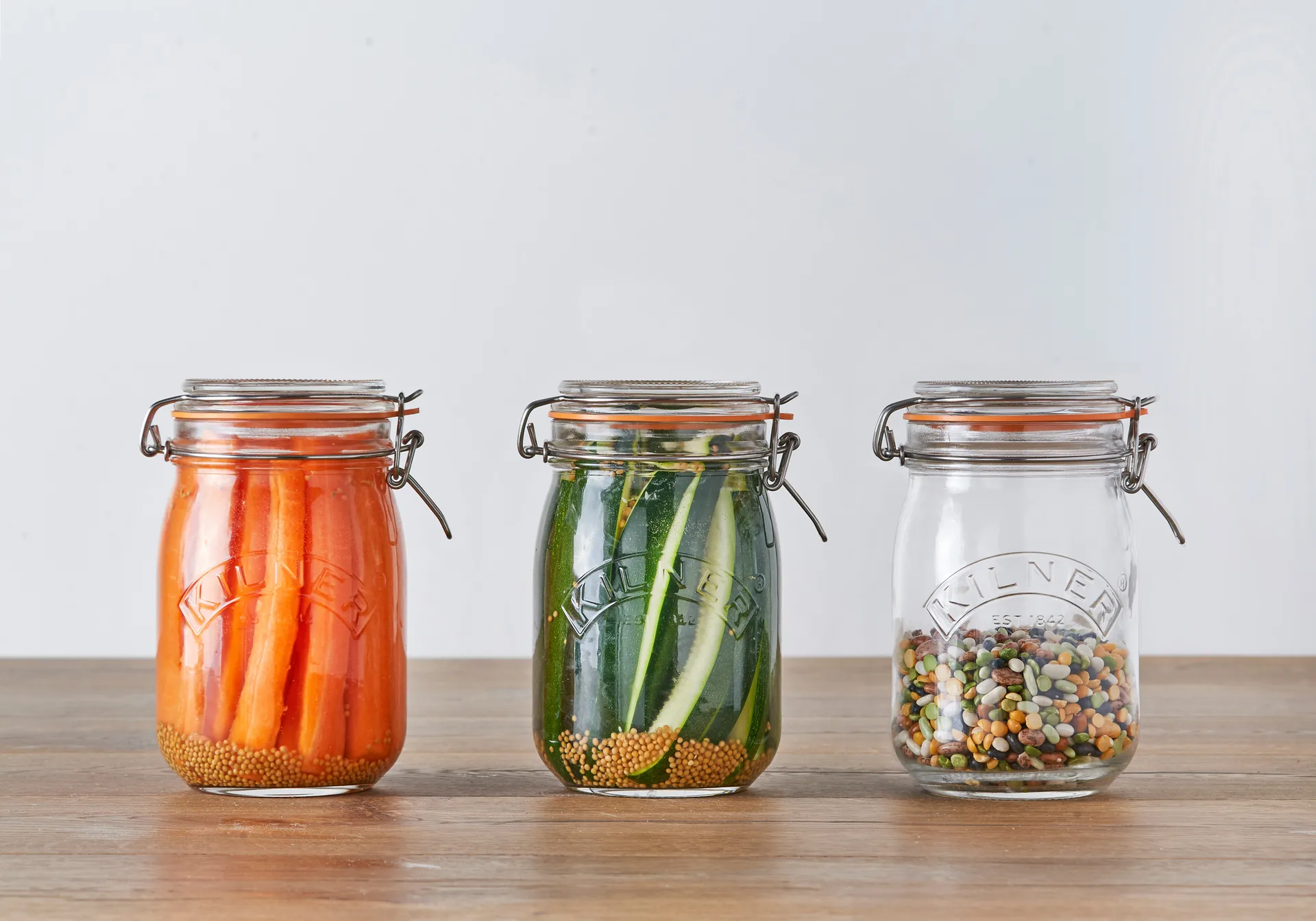 Βάζο Kilner στρογγυλό με κλιπ, Διαφανές, 1 L Kilner