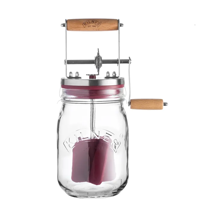Kilner μηχανή για φτιάξιμο βουτύρου - Διαφανές-κόκκινο, 1 L - Kilner