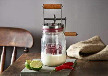 Kilner μηχανή για φτιάξιμο βουτύρου - Διαφανές-κόκκινο, 1 L - Kilner