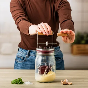 Kilner μηχανή για φτιάξιμο βουτύρου - Διαφανές-κόκκινο, 1 L - Kilner