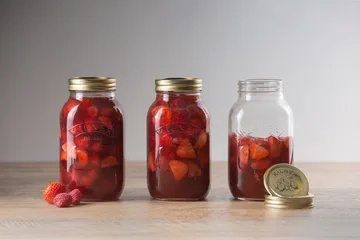 Kilner στρογγυλή κονσέρβα - Διάφανο-χρυσό, 1 L - Kilner