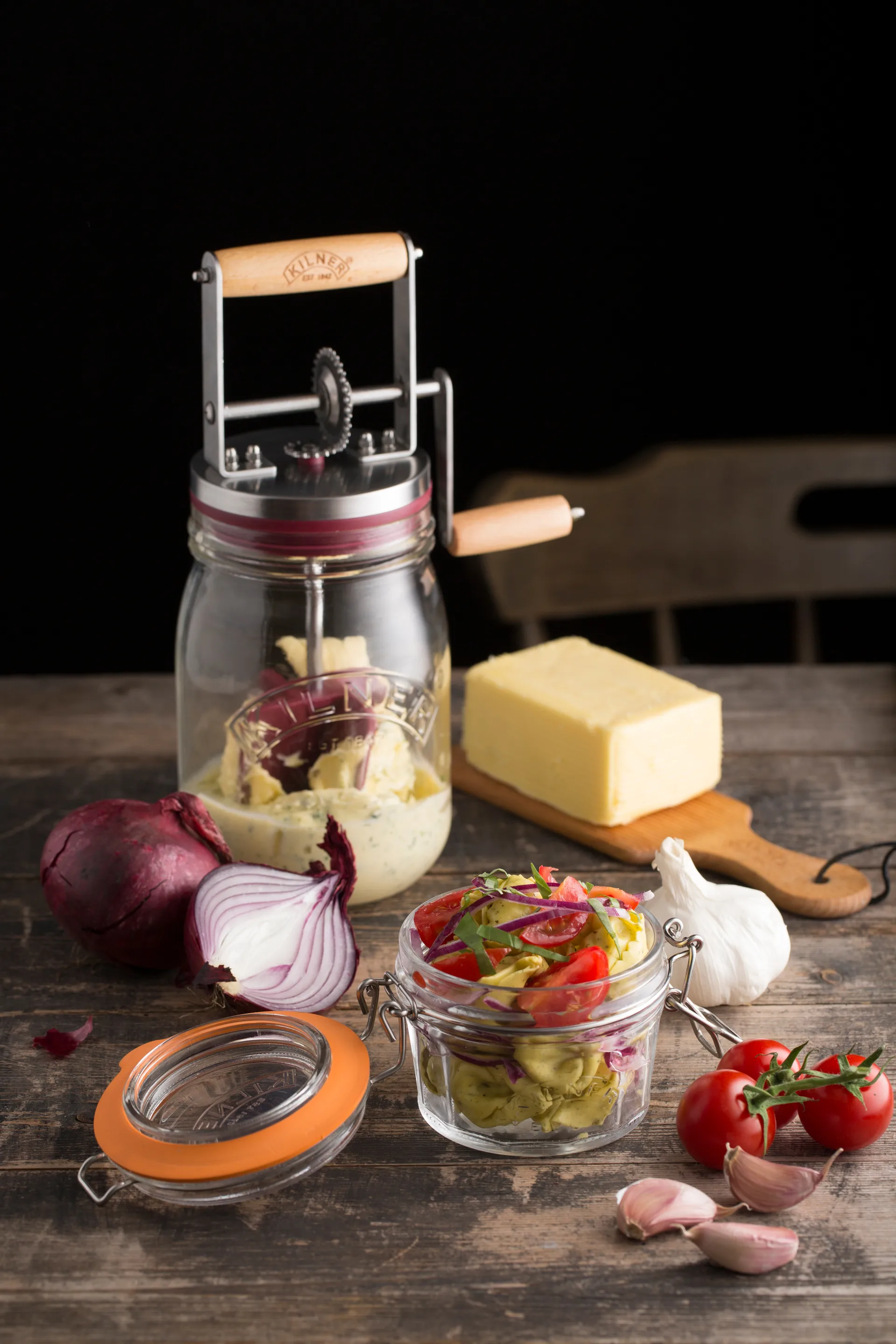 Kilner σπάτουλα βουτύρου, Ανοιχτό ξύλο, 2-πακέτο Kilner