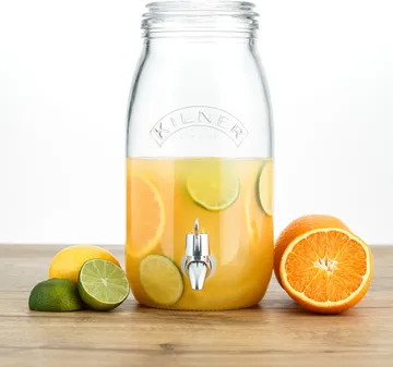 Διανεμητής ποτών Kilner με βρυσάκι - Διάφανο, 3 L - Kilner