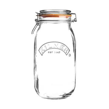 Βάζο Kilner στρογγυλό με κλιπ - Διάφανο, 3 L - Kilner