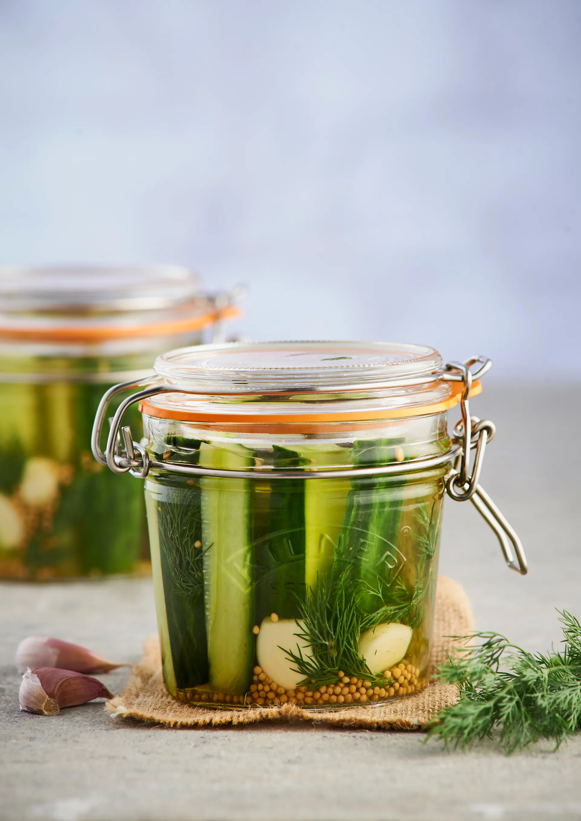 Βάζο Kilner στρογγυλό με κλιπ, Διαφανές, 350 ml Kilner