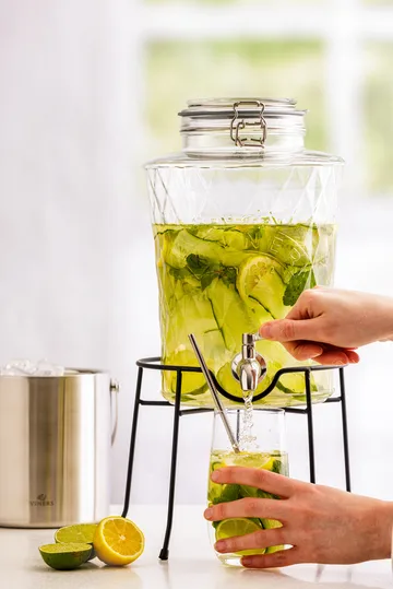 Kilner DIAMANT διανεμητής ποτού με βρυσάκι - Διαφανές, 5 L - Kilner